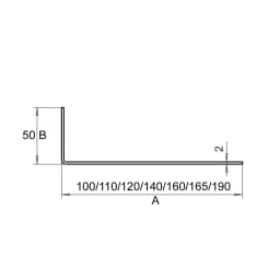 KOOLARI KONSOLI 1B 50/160/100x2,0 S350GD+Z